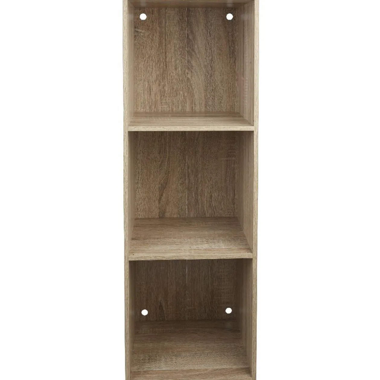 Structure étagère 3 cases bois clair