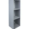 Structure étagère 3 cases bois gris