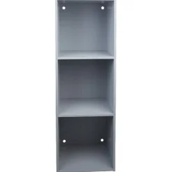 Structure étagère 3 cases bois gris