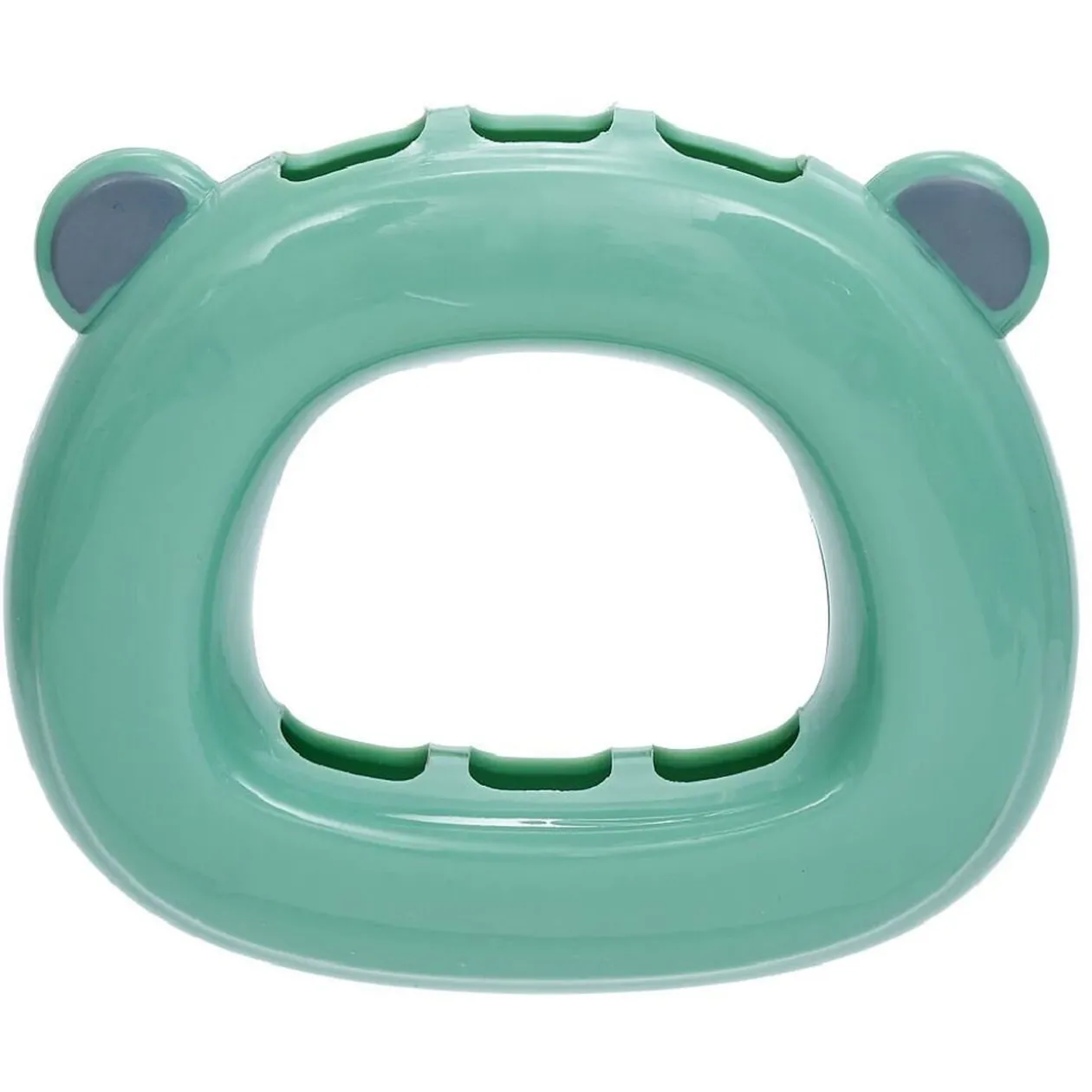 Support 3 brosses à dents enfant vert