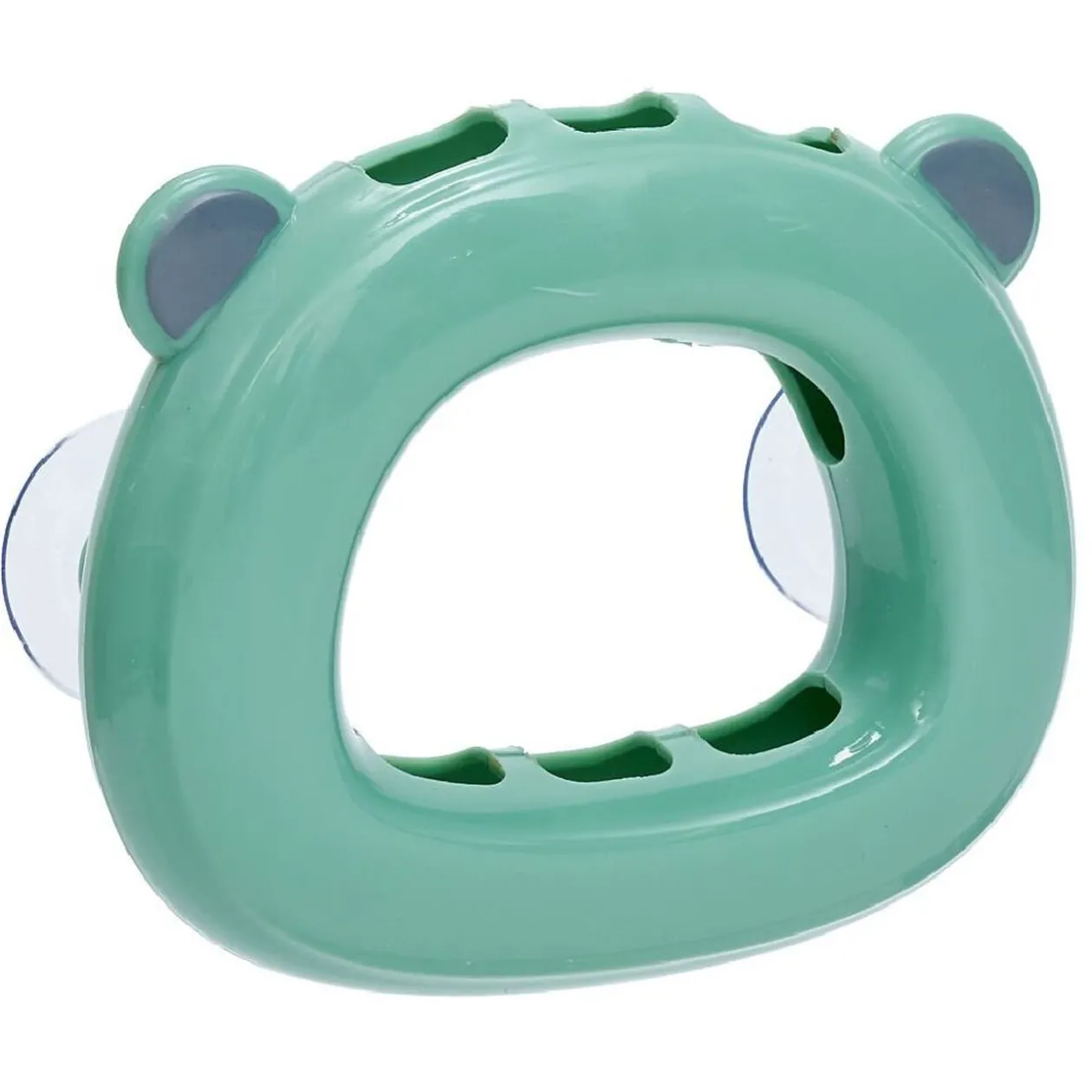 Support 3 brosses à dents enfant vert