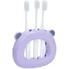 Support 3 brosses à dents enfant violet