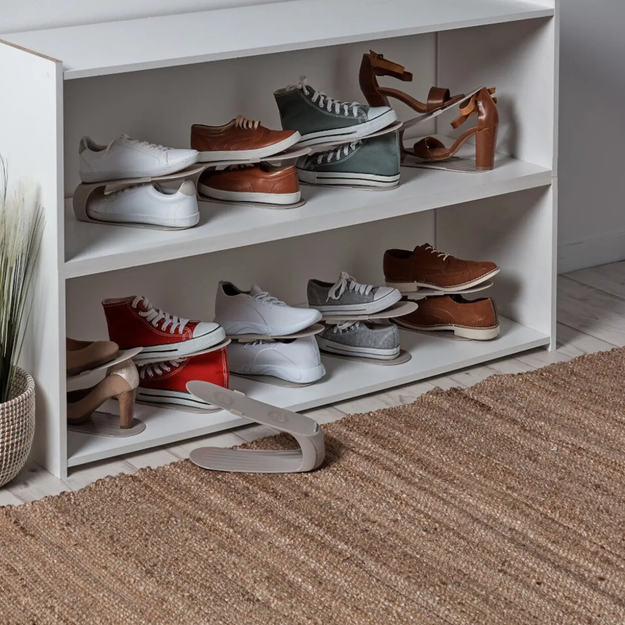 Support à chaussures magique taupe x10