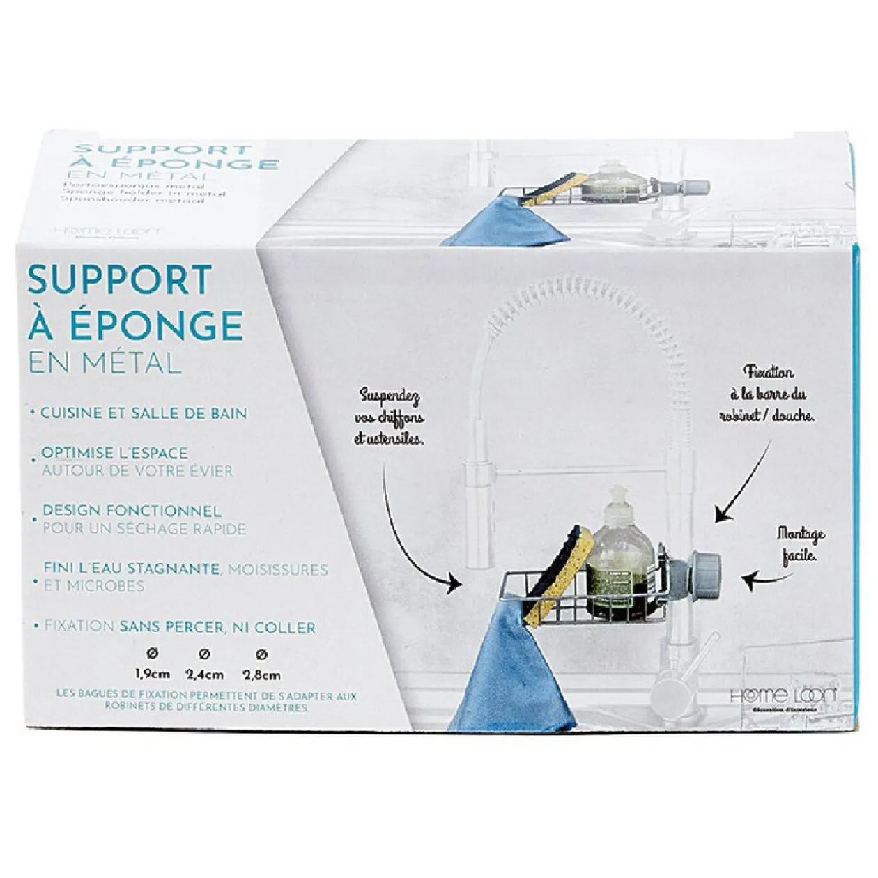 Support à éponge en métal