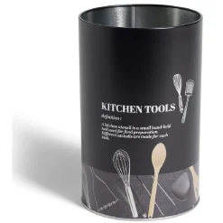 Support à ustensiles en métal noir design Kitchen tools Ø11xH17,4cm