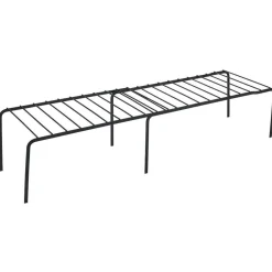 Support extensible en métal noir - L.43/69xl.20xH.14,5cm