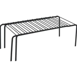 Support extensible en métal noir - L.43/69xl.20xH.14,5cm