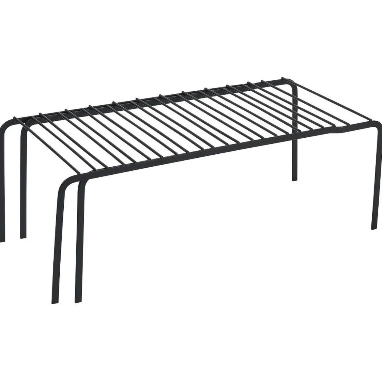 Support extensible en métal noir - L.43/69xl.20xH.14,5cm