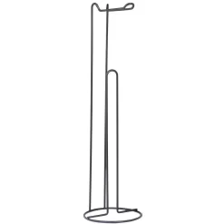 Support papier WC métal noir