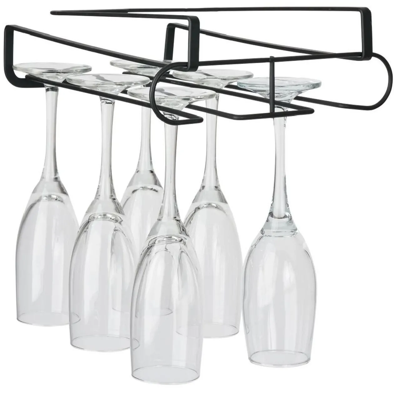 Support pour 6 verres à pied - L28xl.14xH.5.5cm