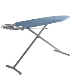 Table à repasser avec housse imprimé bleu