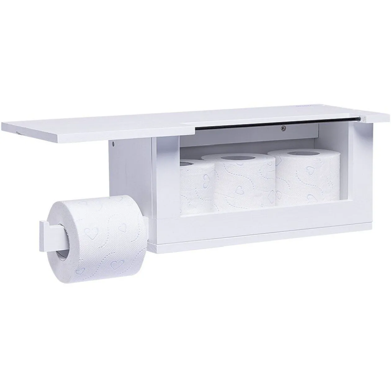 Tablette dérouleur de papier toilette