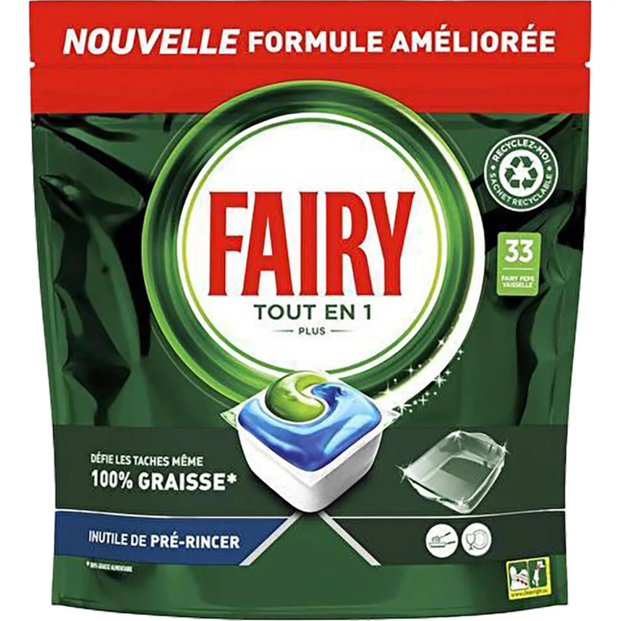 Tablette lave-vaisselle Fairy x33