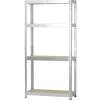 Étagère 4 niveaux 75x30xH150cm