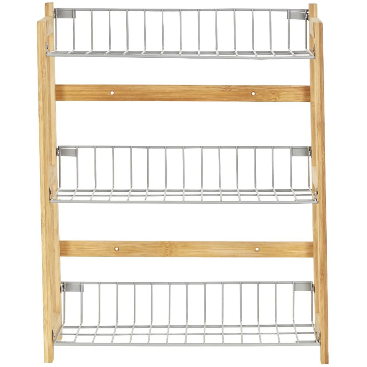 Étagère à épices en bambou 3 niveaux