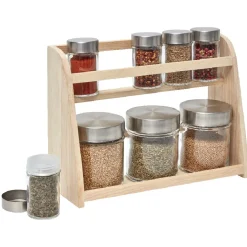 Étagère à épices et ses 8 bocaux