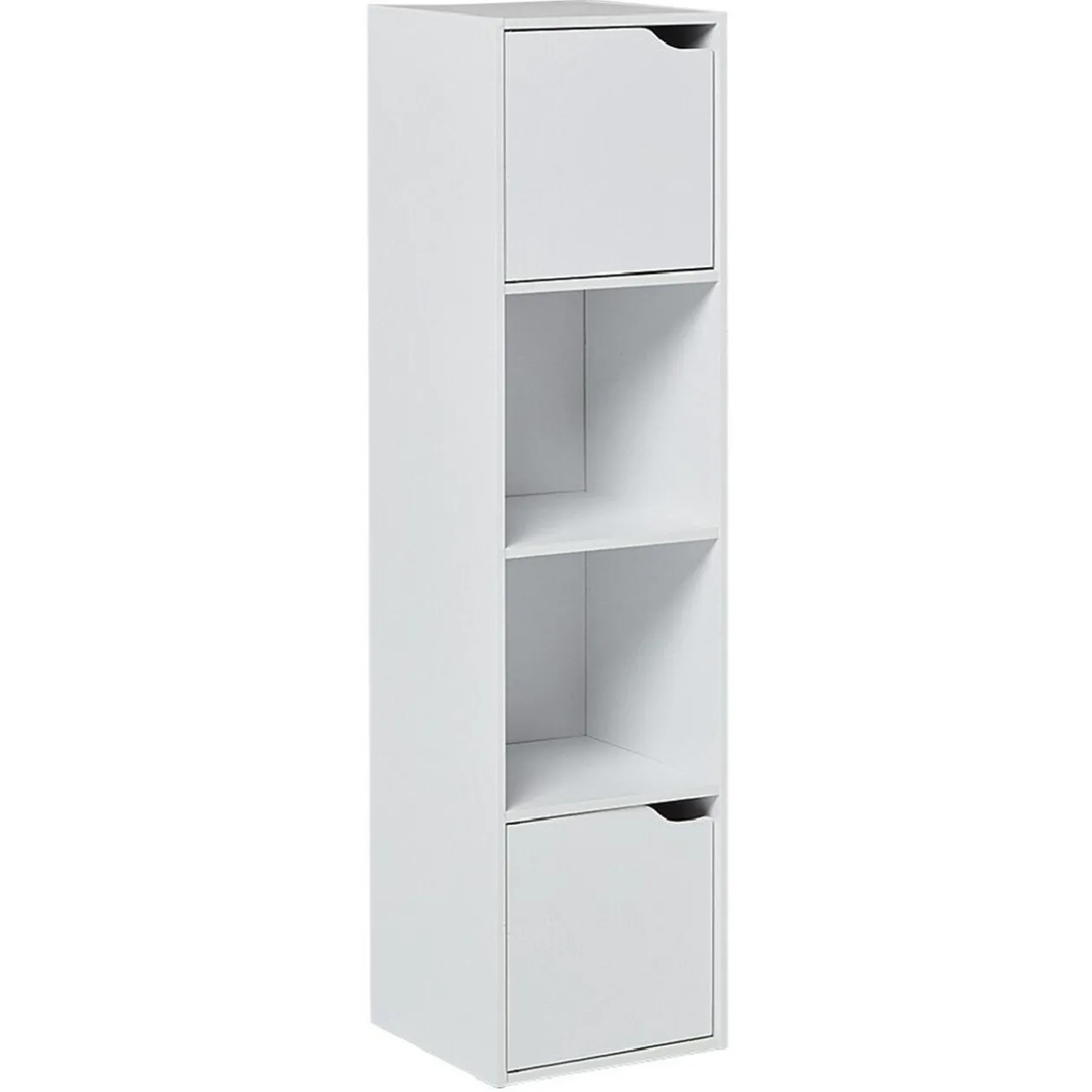 Étagère Adam en bois blanc 4 niches
