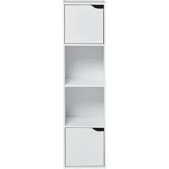 Étagère Adam en bois blanc 4 niches