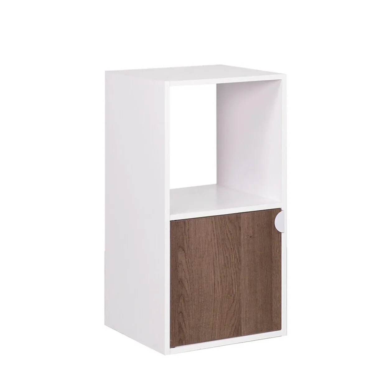 Étagère Adam MDF blanche 2 cubes 30xH61x29,5cm