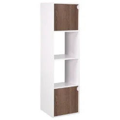 Étagère Adam MDF blanche 4 cubes 30xH120x29,5cm