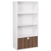 Étagère Adam MDF blanche 4 niveaux 59xH120x29,5cm