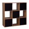 Étagère Adam MDF noire 9 cubes 90xH90x29,5cm