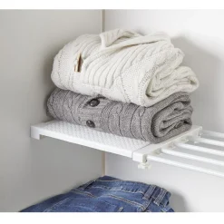 Étagère amovible extensible blanche 38/55 cm