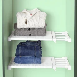 Étagère amovible extensible blanche 38/55 cm