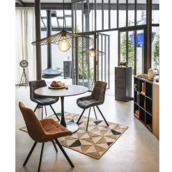 Étagère Brooklyn gris anthracite 3 portes