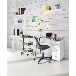 Étagère bureau Zanora mdf blanc