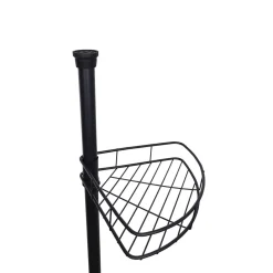 Étagère d'angle 3 niveaux métal noir