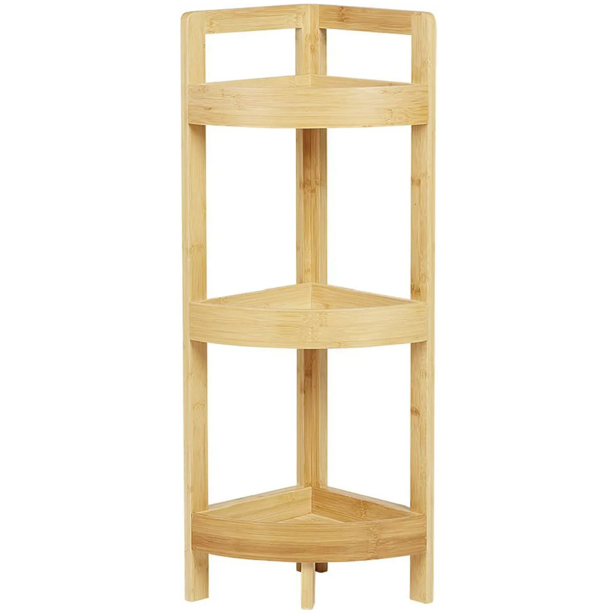 Étagère d'angle en bambou