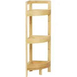 Étagère d'angle en bambou