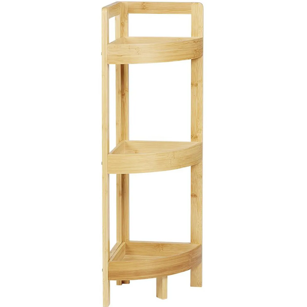 Étagère d'angle en bambou