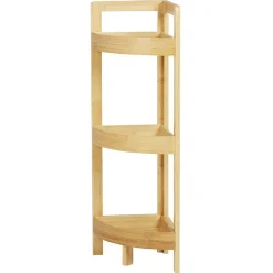 Étagère d'angle en bambou