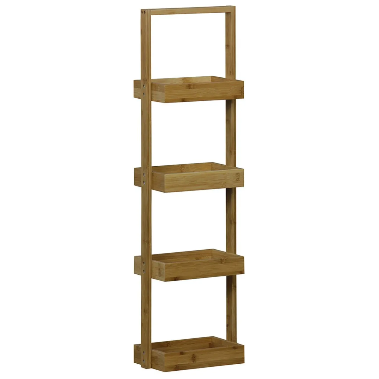 Étagère de rangement bambou 4 niveaux