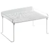 Étagère de rangement superposable blanche
