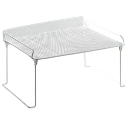 Étagère de rangement superposable blanche