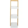 Étagère de salle de bain à 3 niveaux bambou 22x24xH73cm