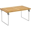 Étagère en bambou sur pieds en fer 30x15xH18cm