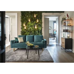 Étagère Eole noire et miel 2 portes