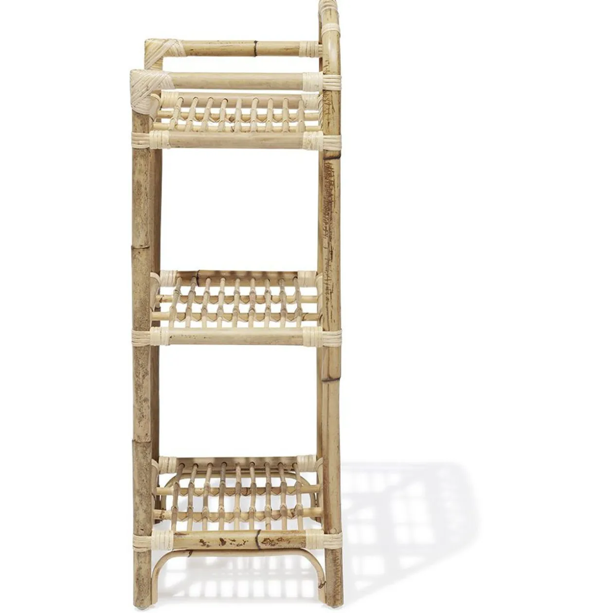 Étagère Léonie rotin naturel - L40xP30xH86 cm