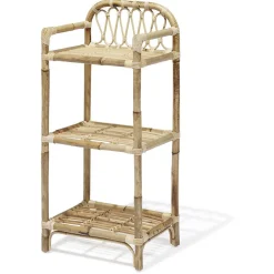 Étagère Léonie rotin naturel - L40xP30xH86 cm