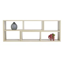 Étagère modulable en bois x2