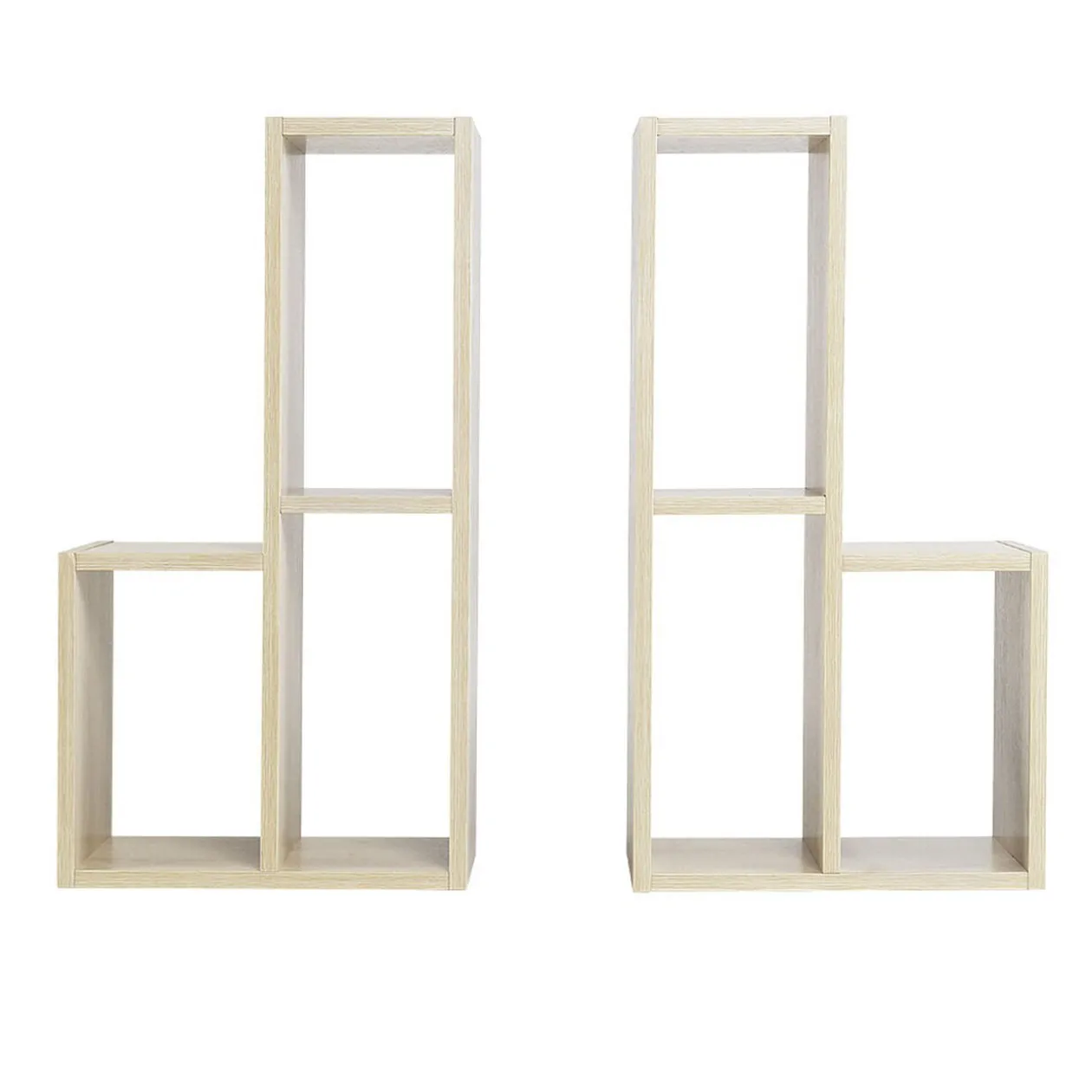 Étagère modulable en bois x2