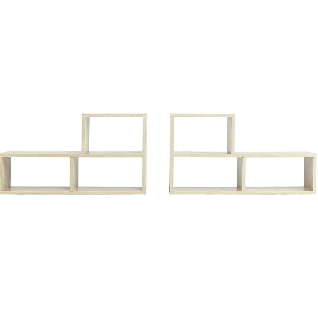 Étagère modulable en bois x2