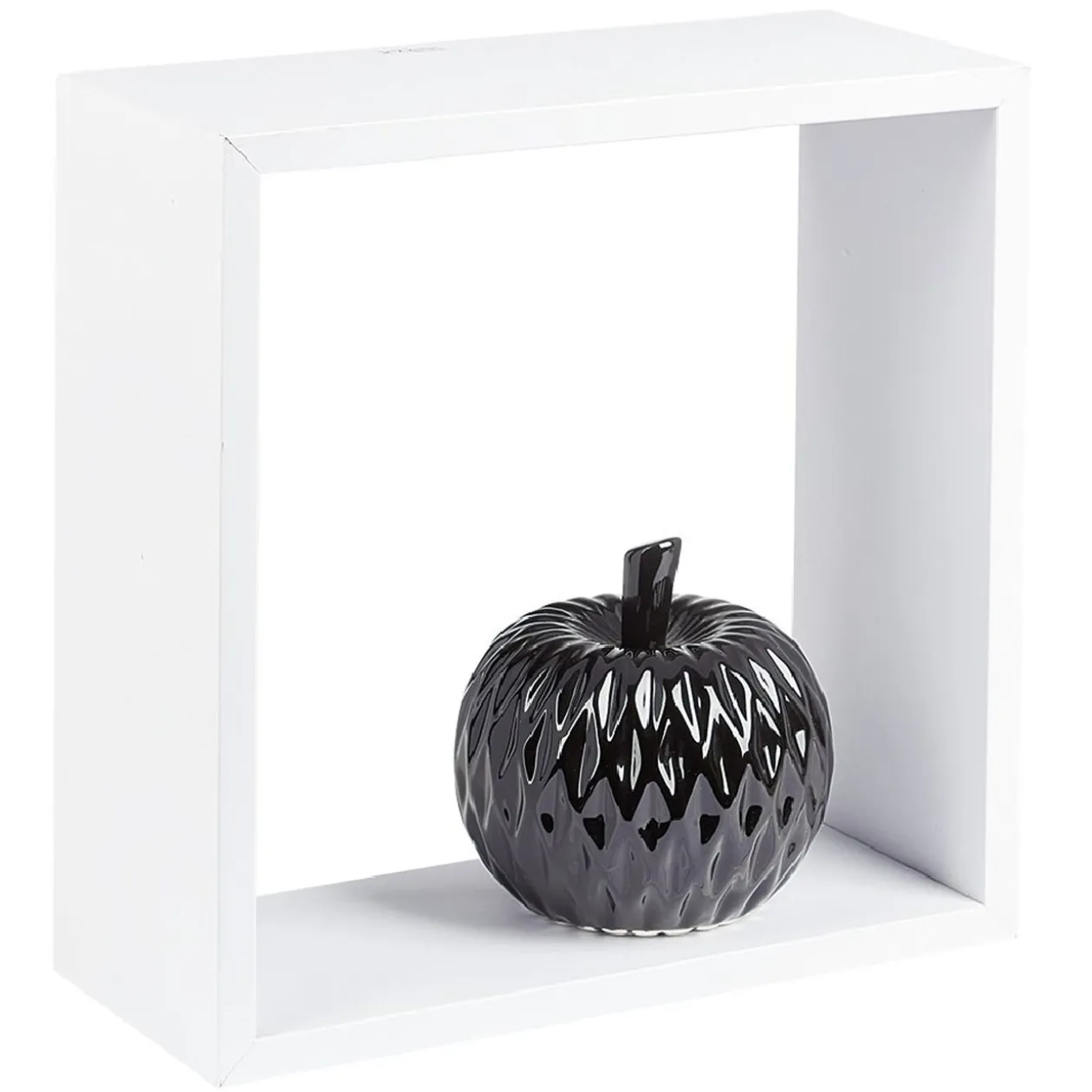 Étagère murale carrée blanche x3