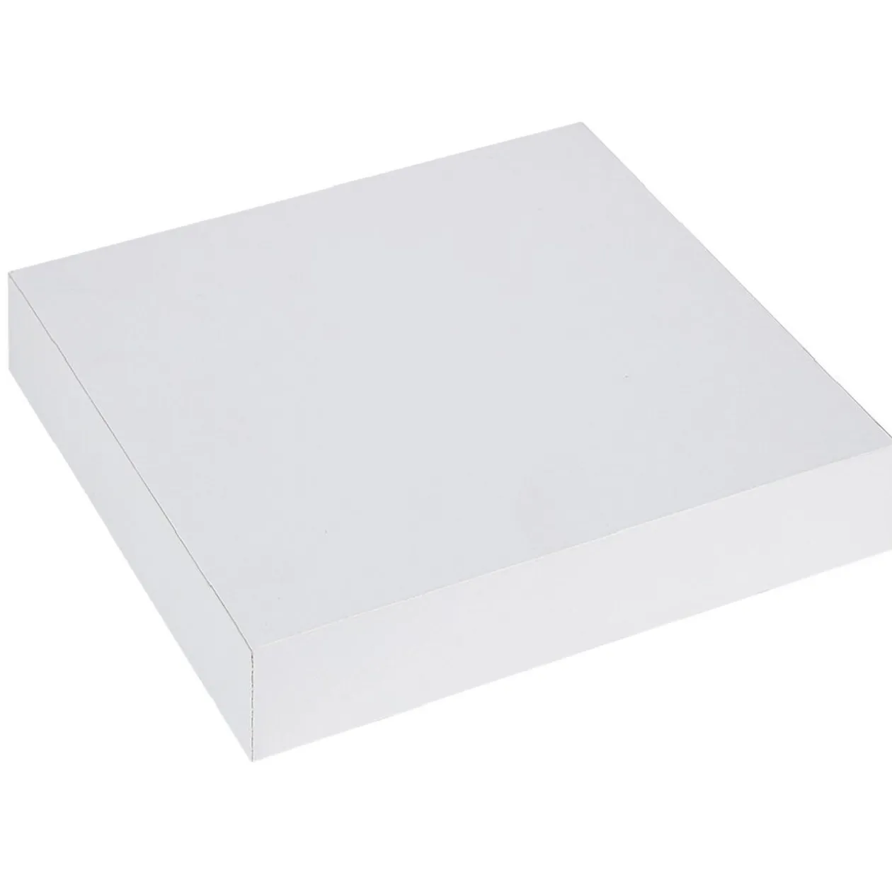 Étagère murale carrée bois blanc