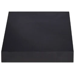 Étagère murale carrée bois noir