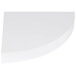 Étagère murale d'angle bois blanc